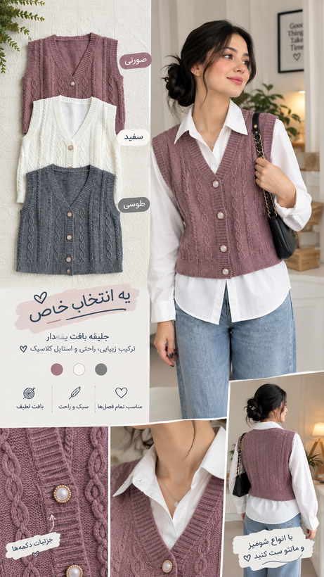 وست بافت موهر وارداتی